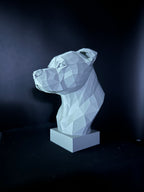 Staffordshire Bull Terrier Low Poly Bust