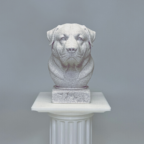 Alabai Central Asian Shepherd Dog Bust