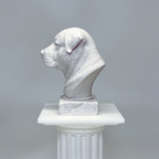Alabai Central Asian Shepherd Dog Bust