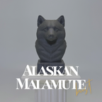 Alaskan Malamute Bust