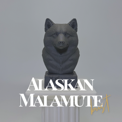 Alaskan Malamute Bust