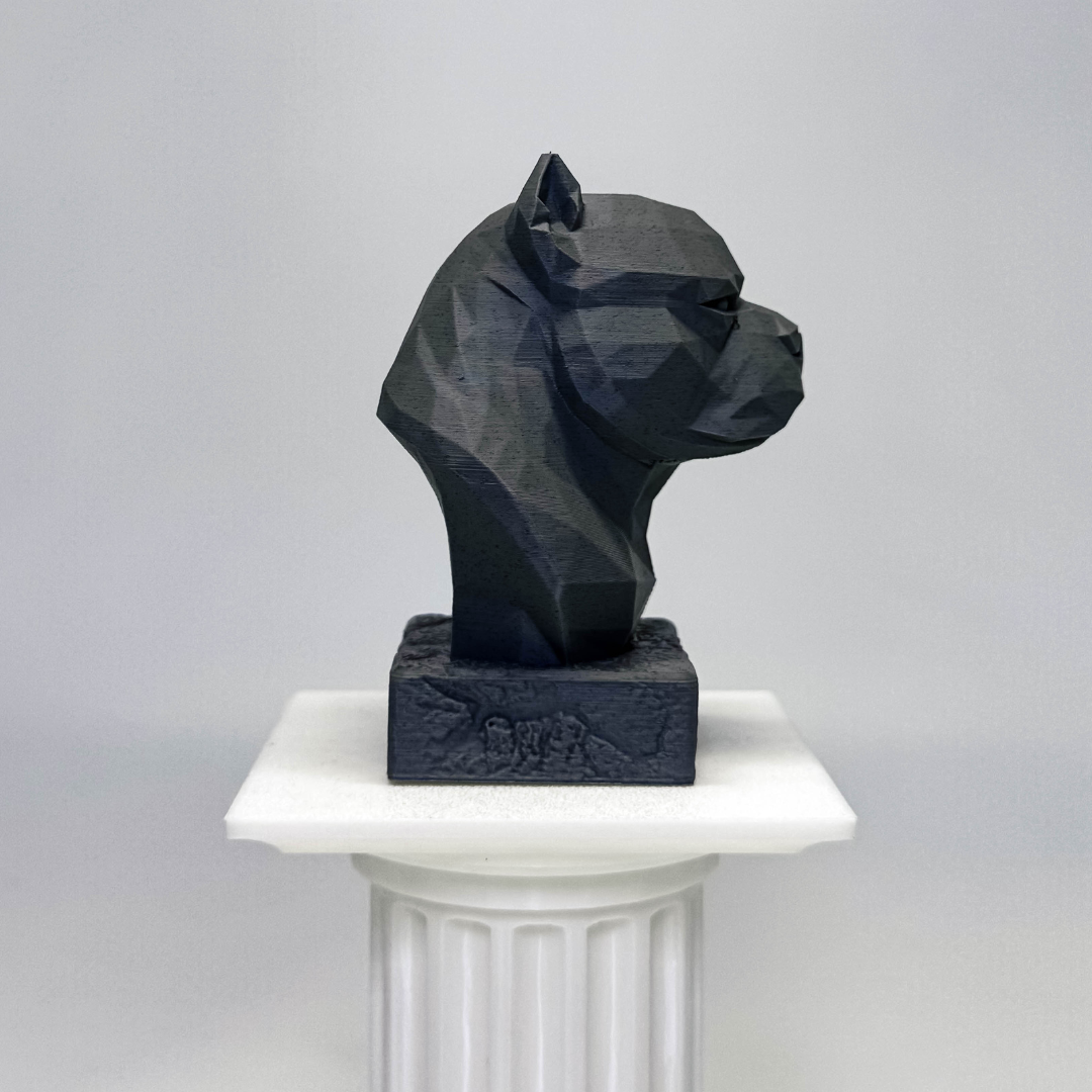 American Bully Low Poly Bust