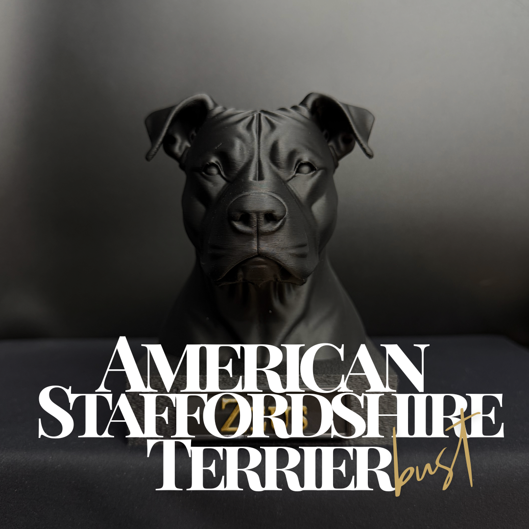 American Staffordshire Terrier Bust