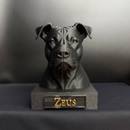 American Staffordshire Terrier Bust