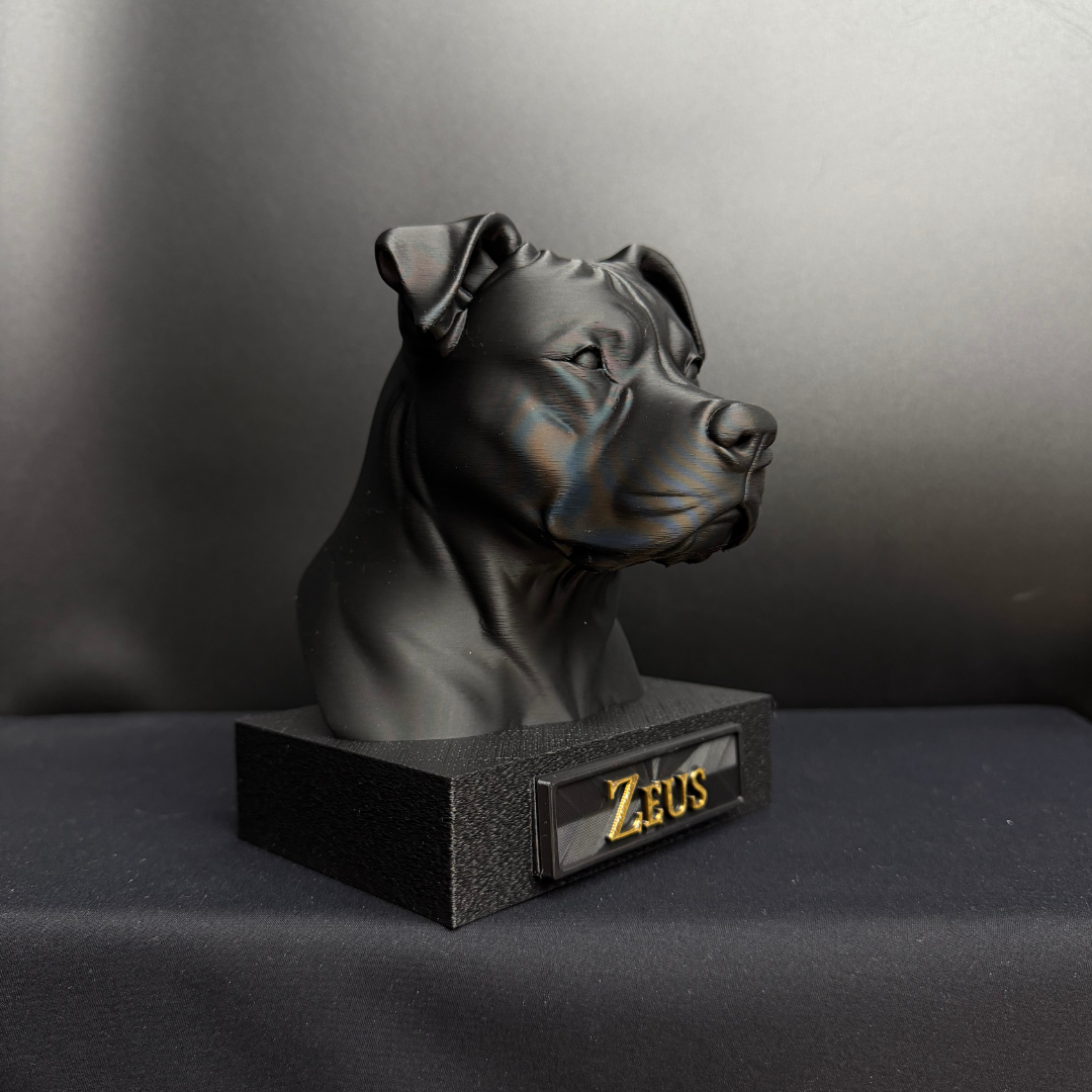 American Staffordshire Terrier Bust