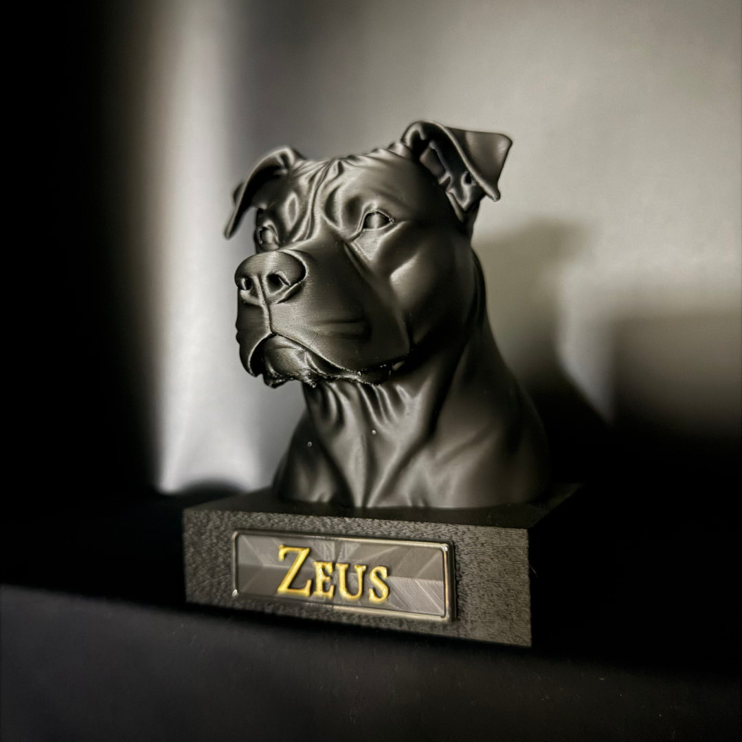 American Staffordshire Terrier Bust