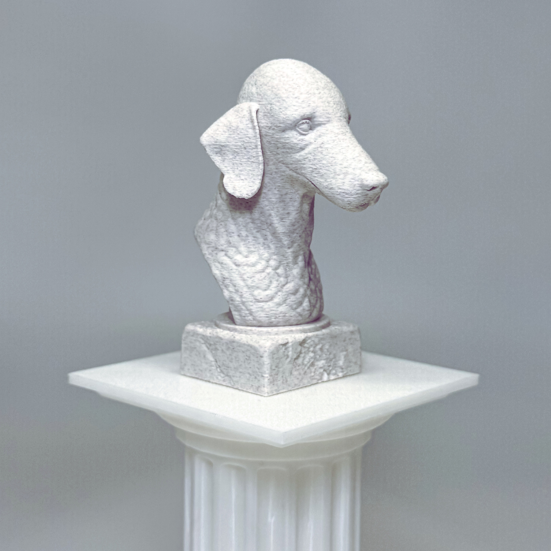 Bedlington Terrier Bust