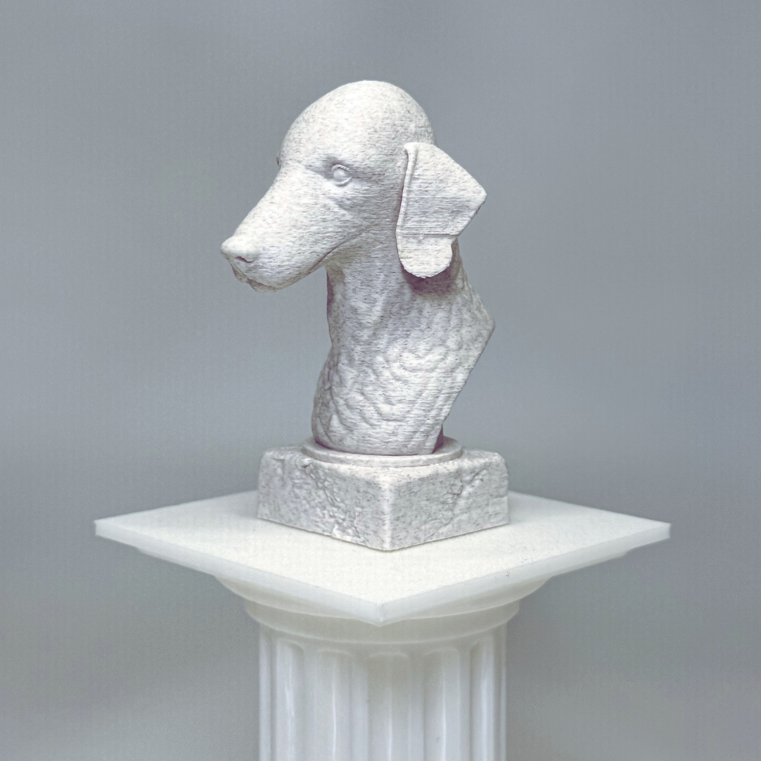 Bedlington Terrier Bust