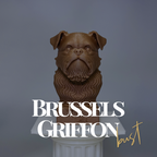 Brussels Griffon Bust