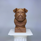 Brussels Griffon Bust
