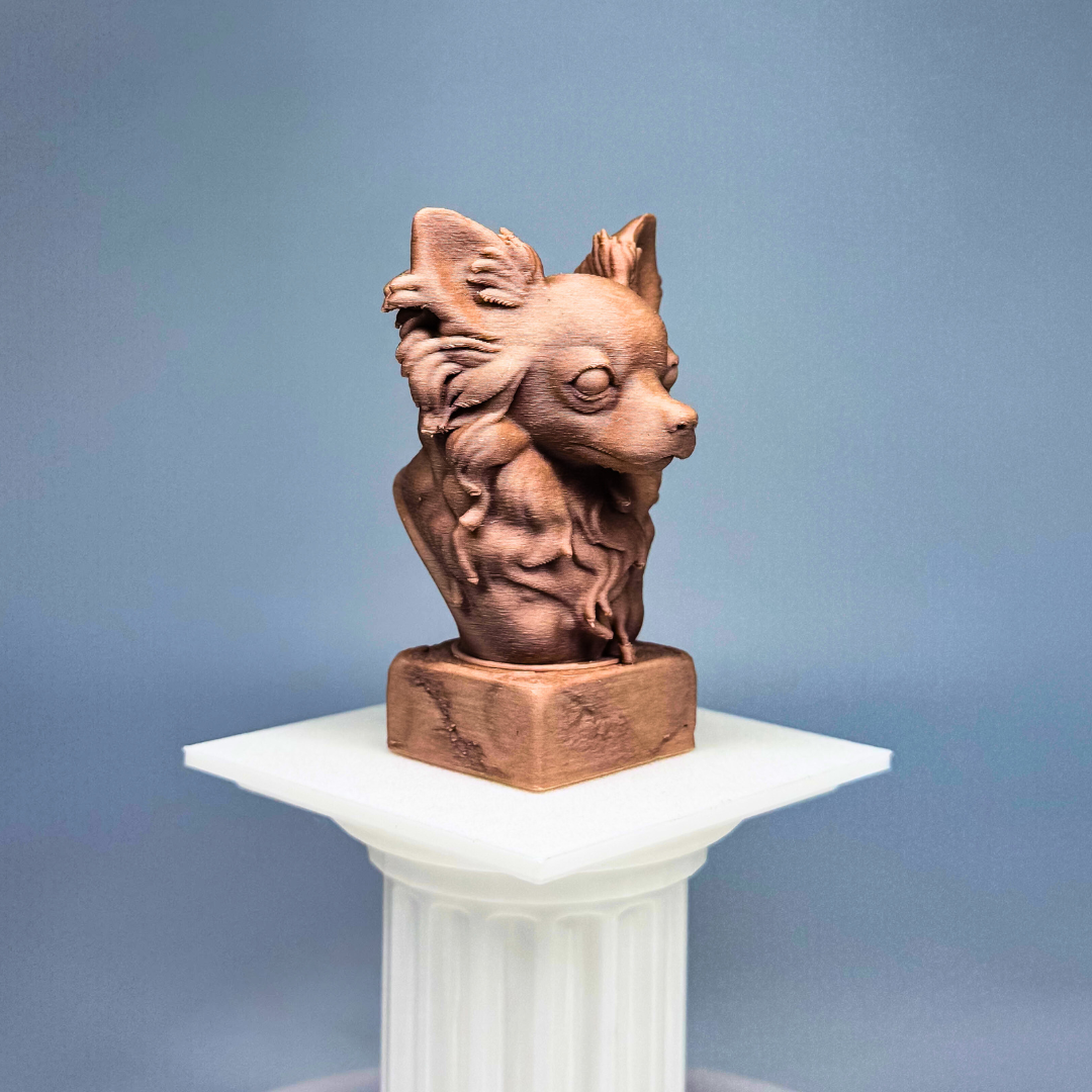 Chihuahua Long Haired Bust