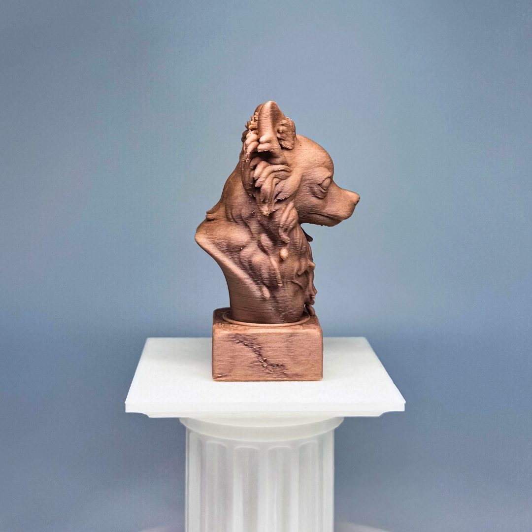 Chihuahua Long Haired Bust