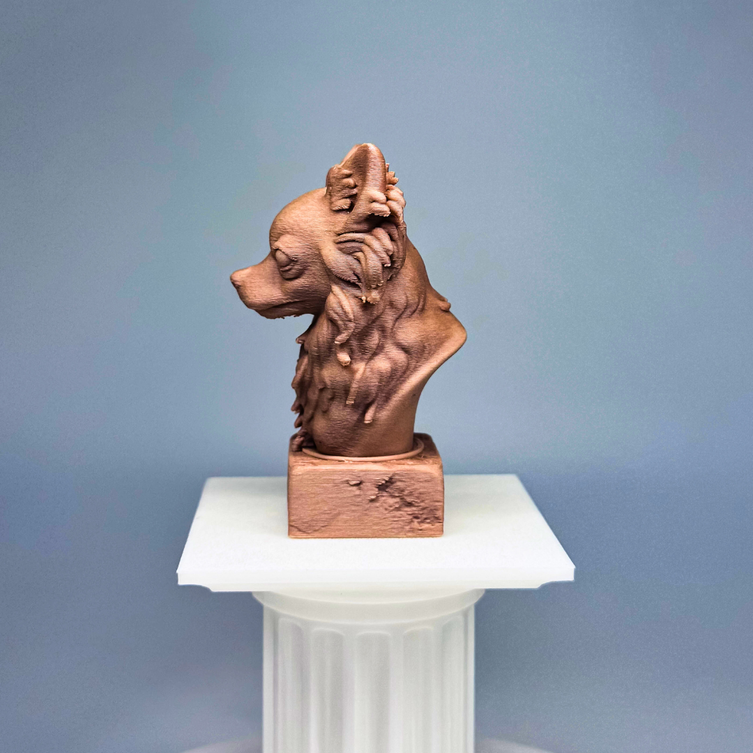 Chihuahua Long Haired Bust