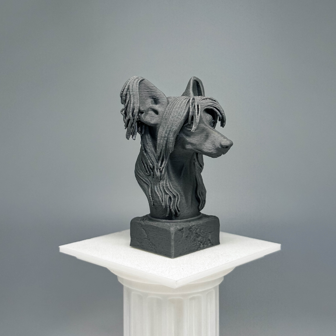 Chinese Crested Bust