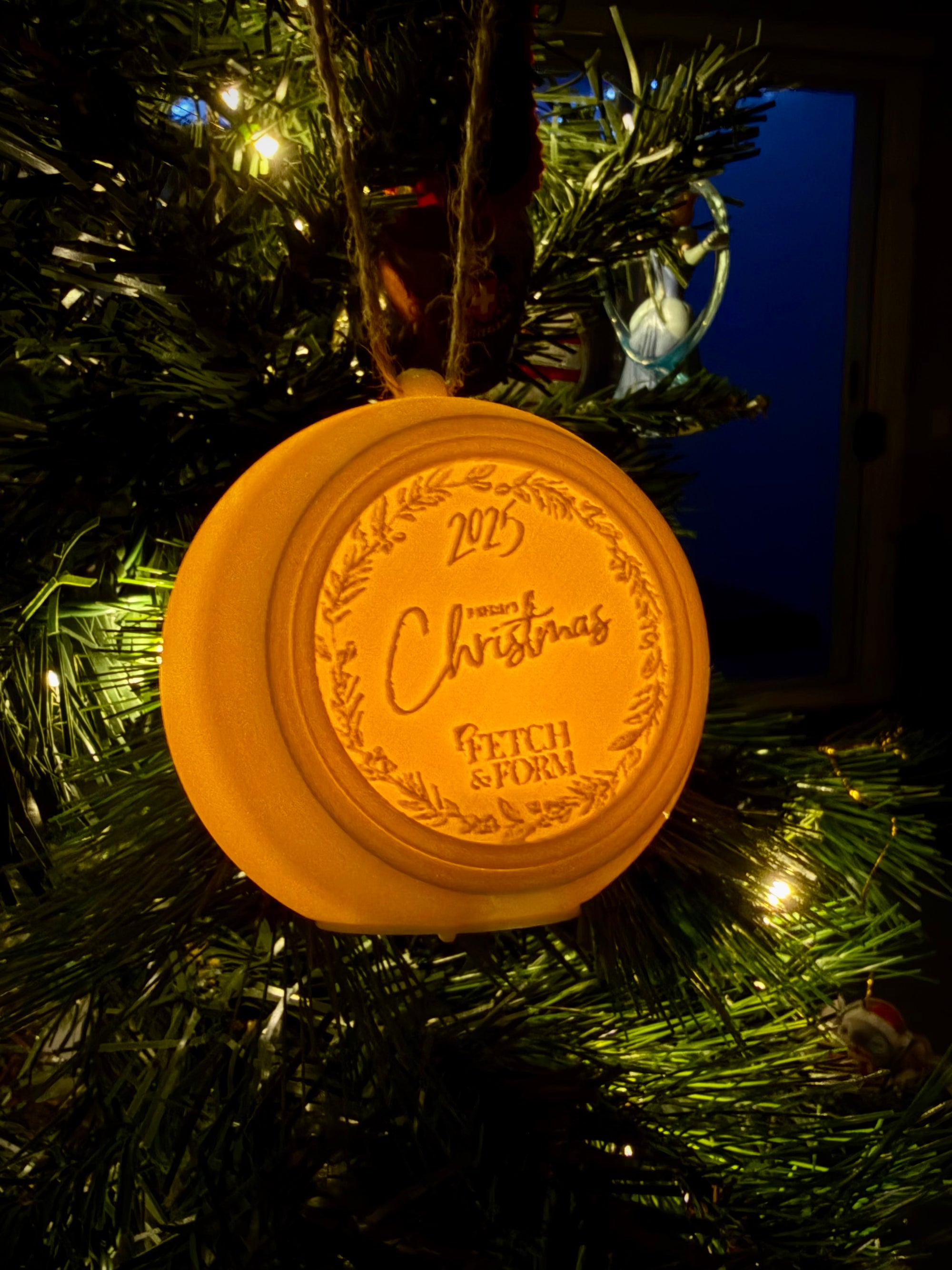 Custom Christmas Lithophane Ornament (2025)