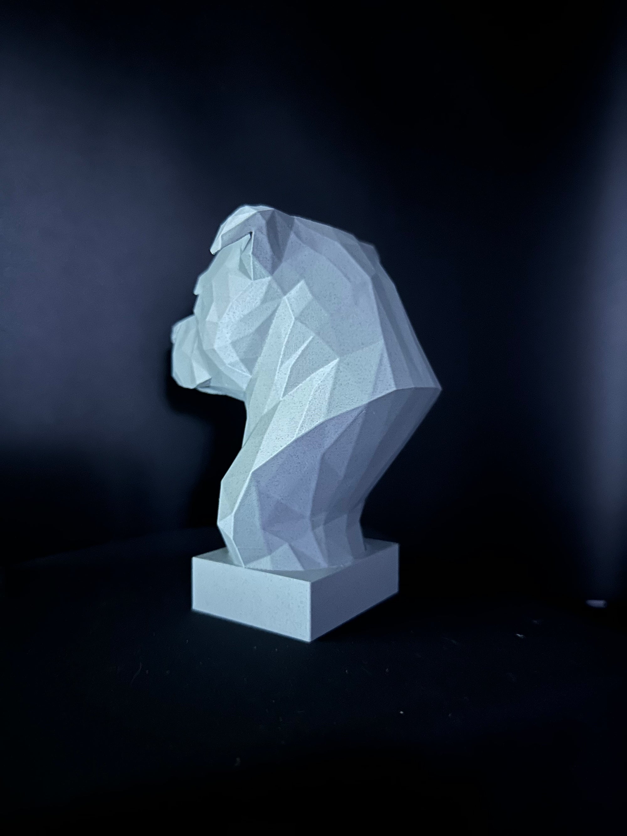 Staffordshire Bull Terrier Low Poly Bust