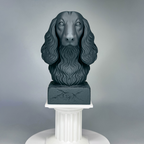 Dachshund Long Haired Bust
