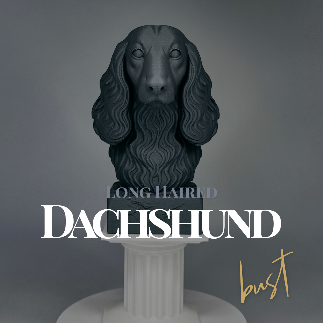 Dachshund Long Haired Bust