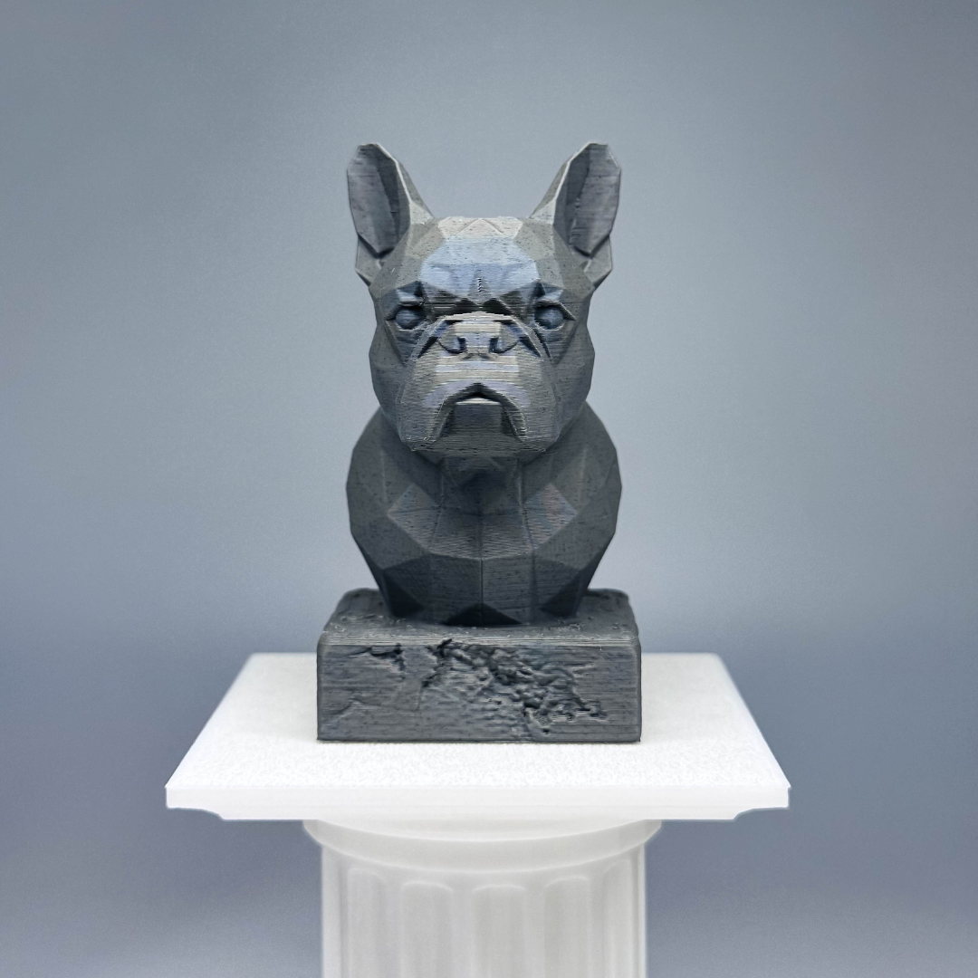 French Bulldog Low Poly Bust