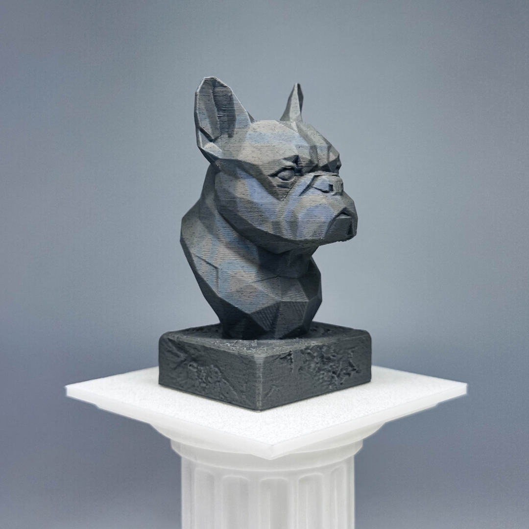 French Bulldog Low Poly Bust
