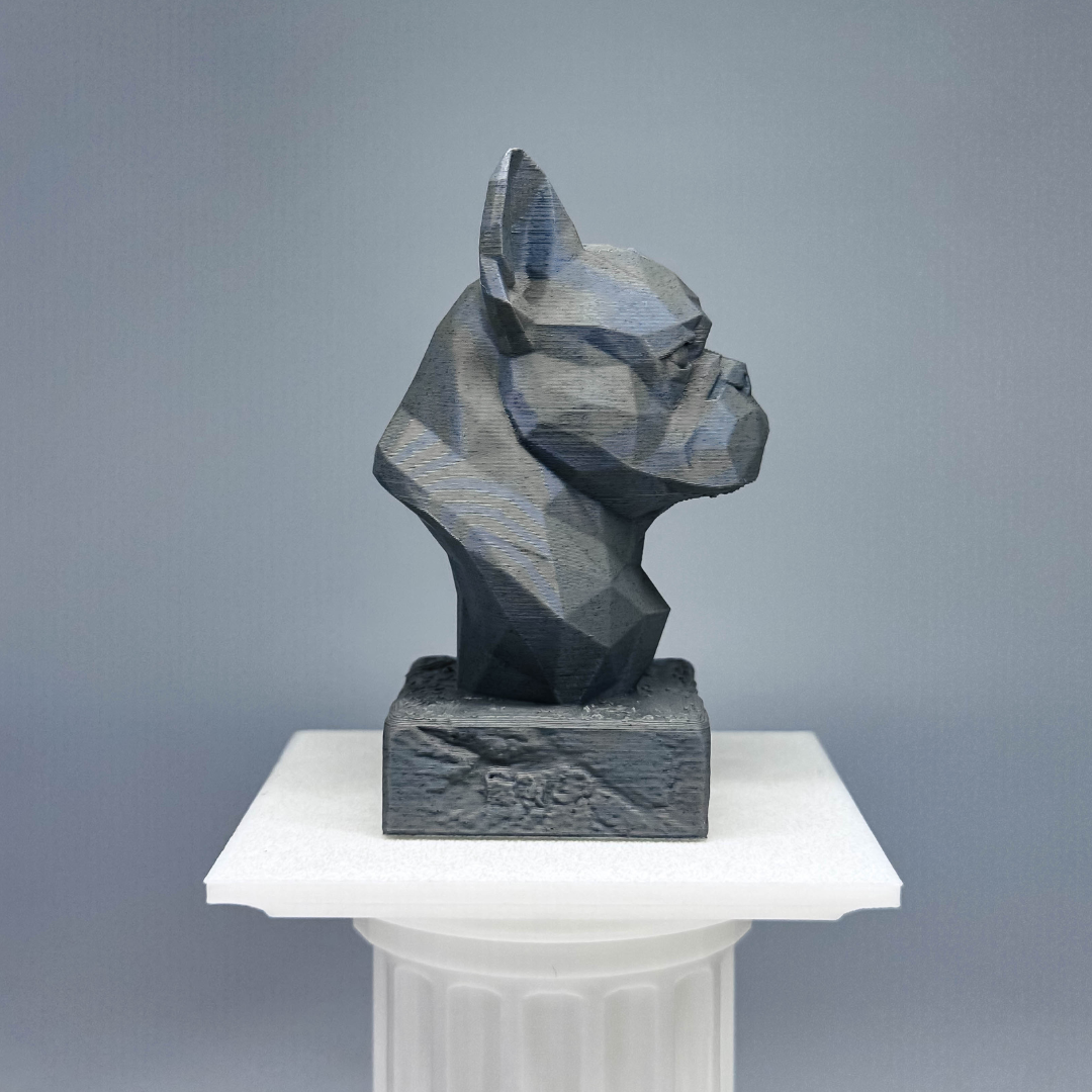 French Bulldog Low Poly Bust