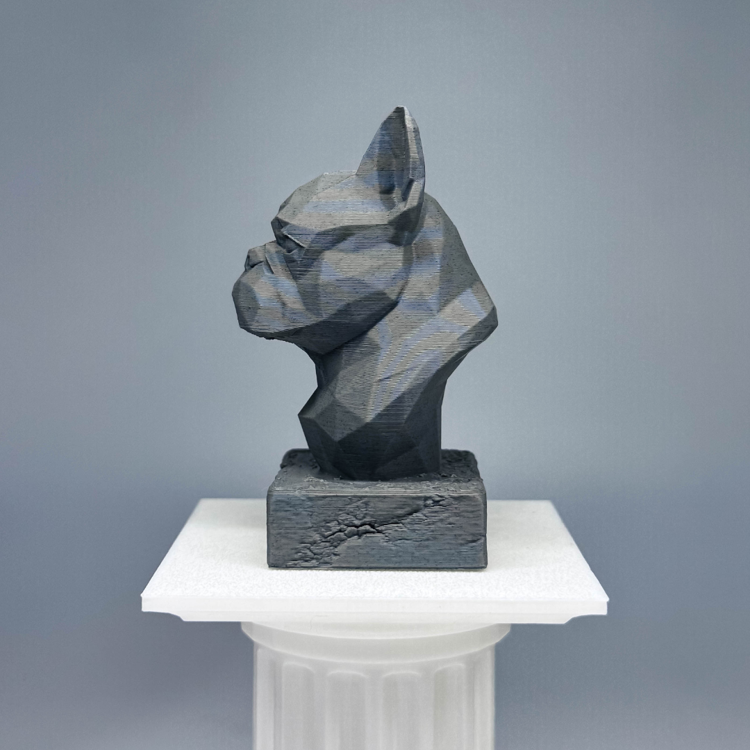 French Bulldog Low Poly Bust