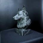 German Shepherd Long Haired Bust