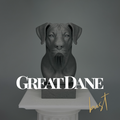 Great Dane Bust