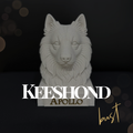 Keeshond Bust