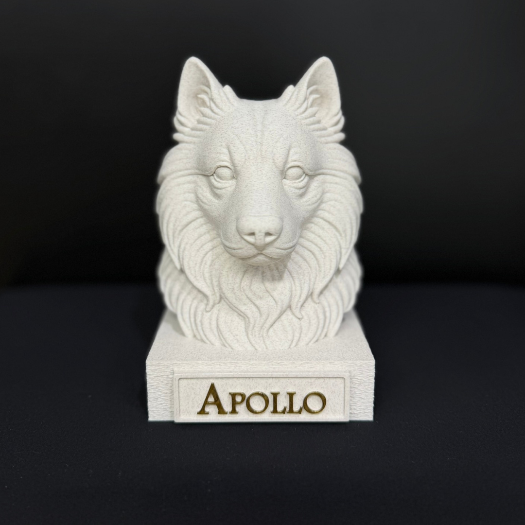 Keeshond Bust