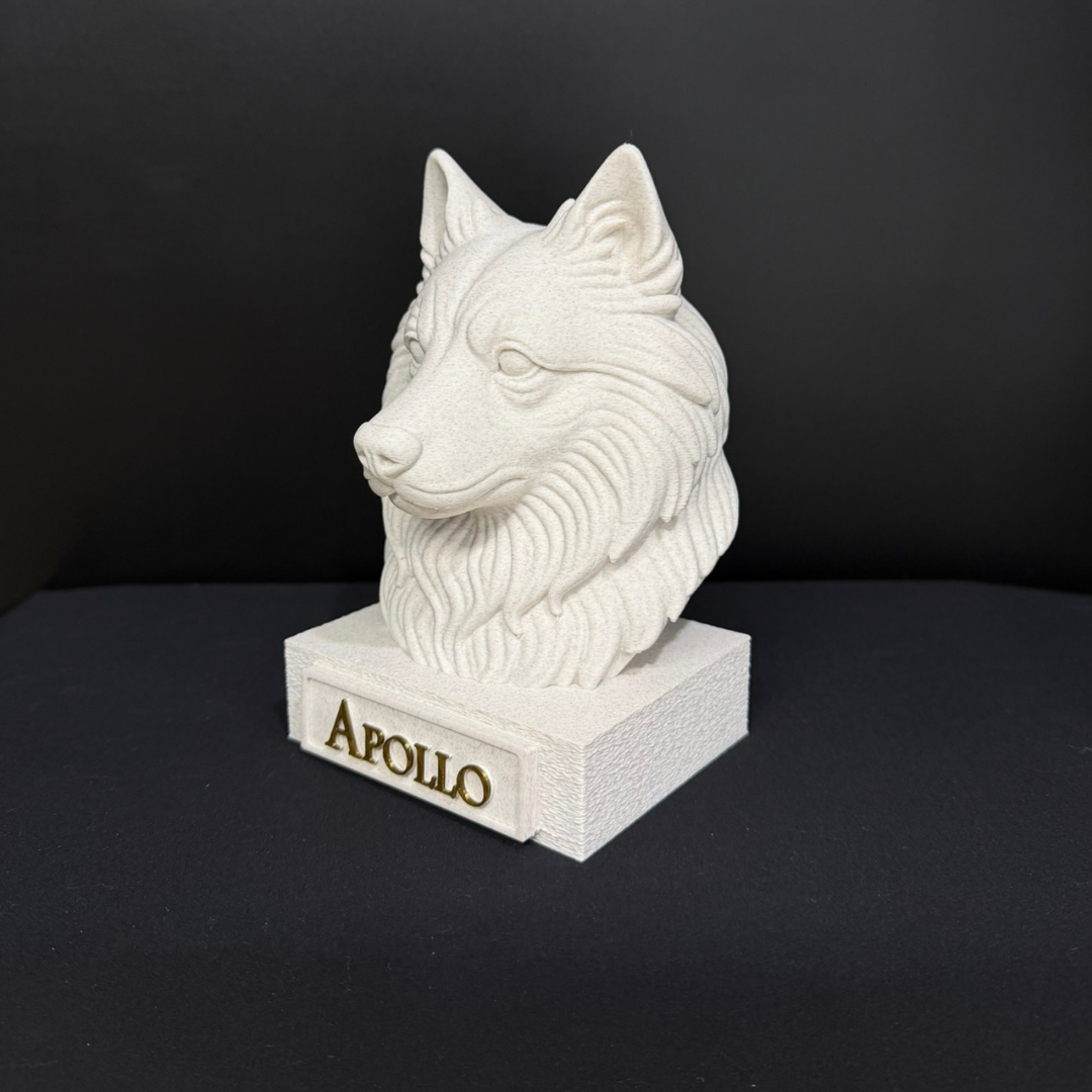 Keeshond Bust