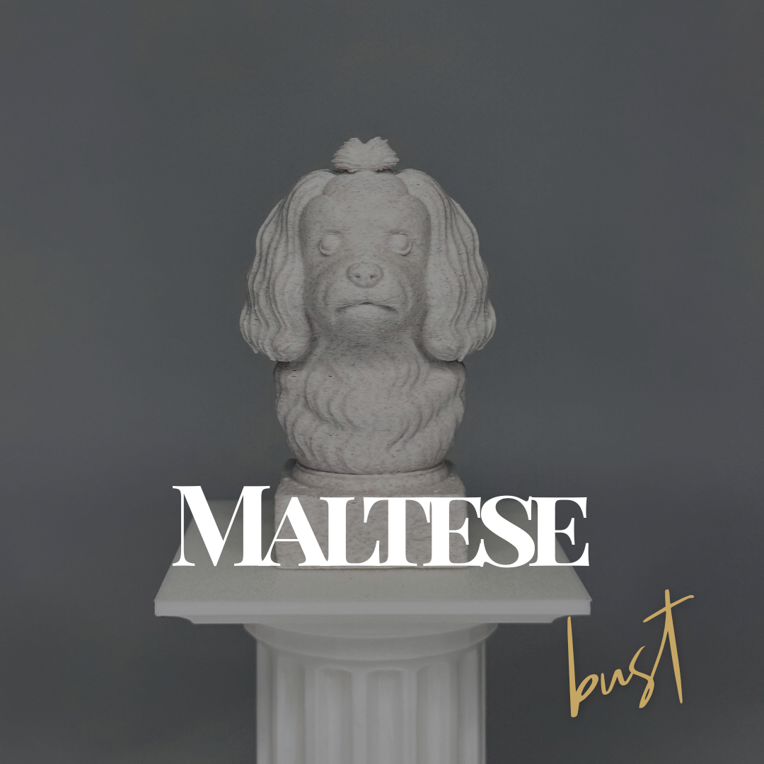 Maltese Dog Bust