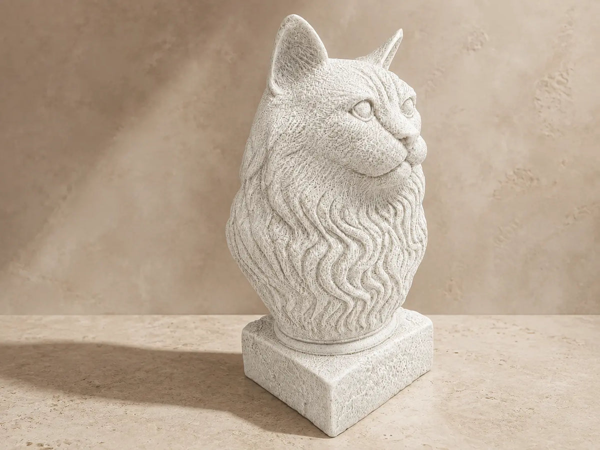 Ragdoll cat bust by Fetch & Form