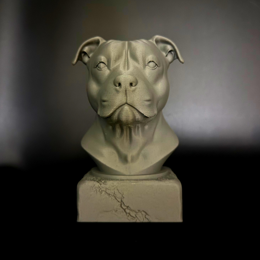 Staffordshire Bull Terrier II Bust