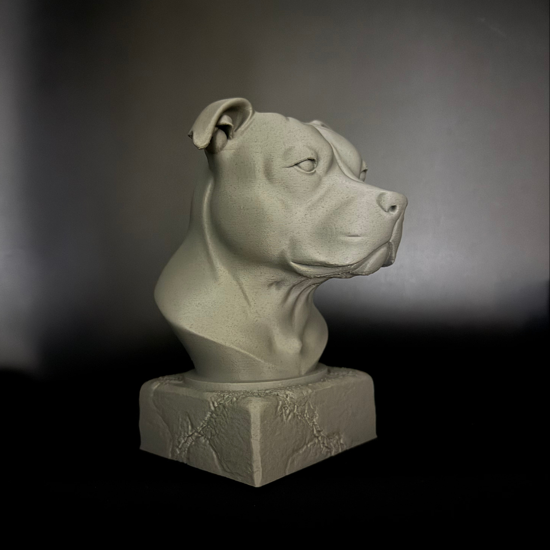 Staffordshire Bull Terrier II Bust