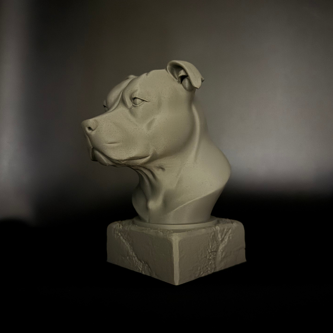 Staffordshire Bull Terrier II Bust