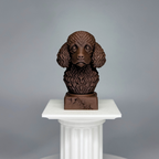 Toy Poodle Dog Bust