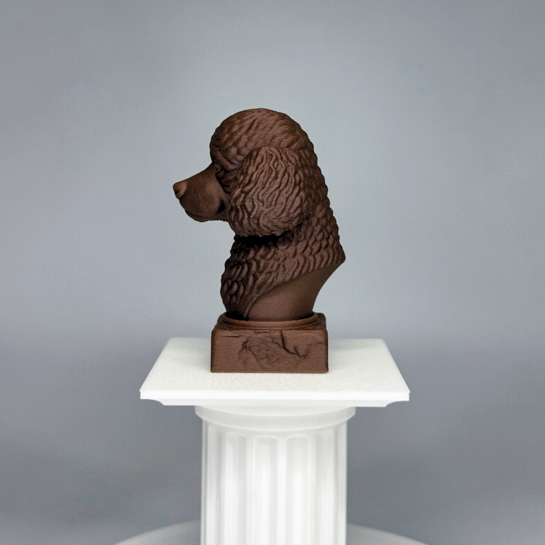 Toy Poodle Dog Bust