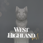 West Highland Terrier Bust