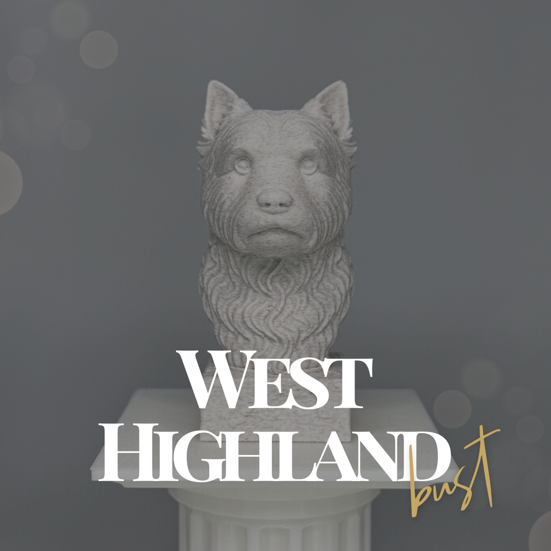 West Highland Terrier Bust