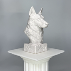White Swiss Shepherd Dog Bust