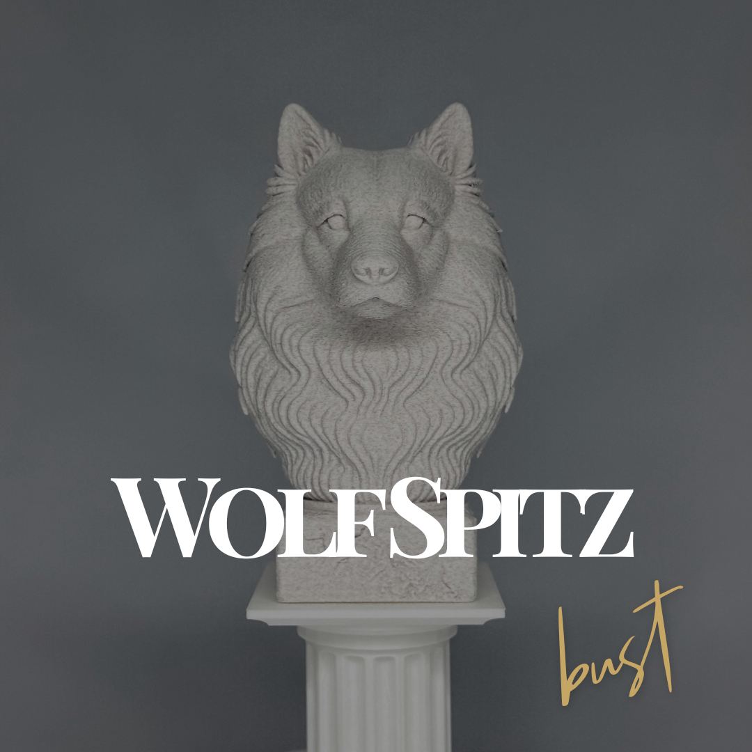 Wolf Spitz Bust