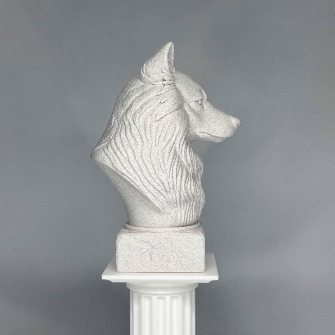 Wolf Spitz Bust