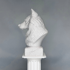 Wolf Spitz Bust