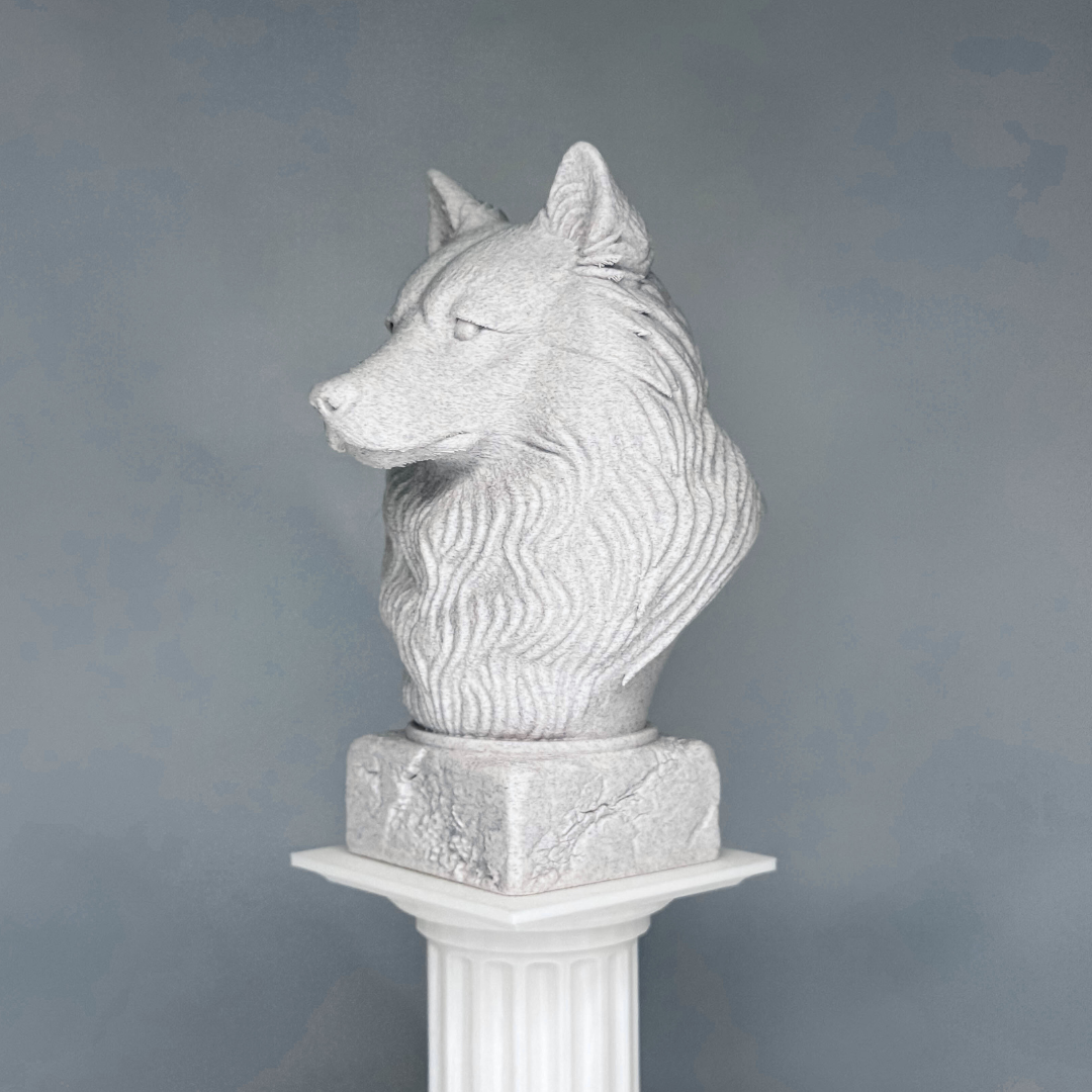 Wolf Spitz Bust